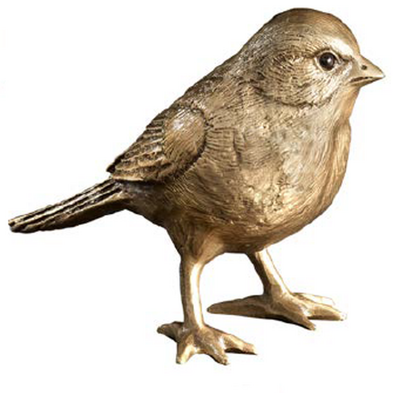 Brons graf vogeltje